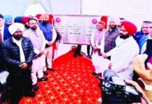 ਓਵਰਬਿ੍ਜ ਦਾ ਨੀਂਹ ਪੱਥਰ ਰੱਖਿਆ