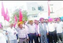 ਤਨਖਾਹ ਤੇ ਪੈਨਸ਼ਨ ਨਾ ਦੇਣ ਵਿਰੁੱਧ ਗੇਟ ਰੈਲੀਆਂ