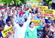 ਭਾਜਪਾ ਖ਼ਿਲਾਫ਼ ‘ਆਪ’ ਵੱਲੋਂ ਪੰਜਾਬ ਭਰ ‘ਚ ਪ੍ਰਦਰਸ਼ਨ